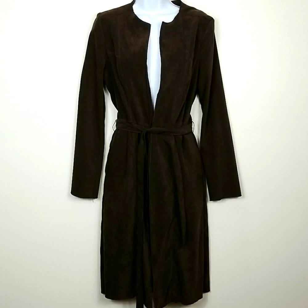 Long Brown Rampage Pea Coat Size: Medium